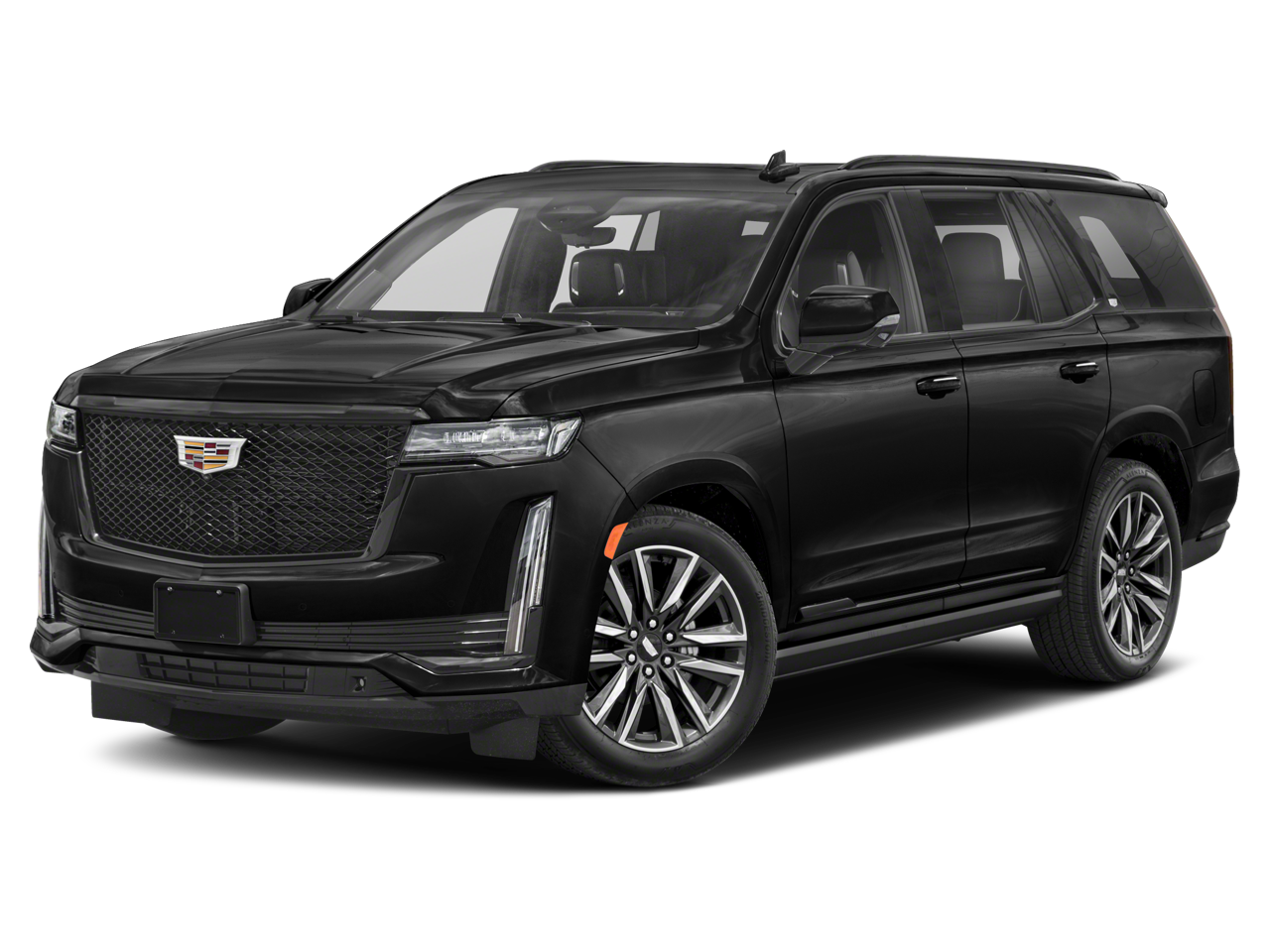 2021 Cadillac Escalade Sport Platinum Sport Utility 4D in Black — front three-quarter view