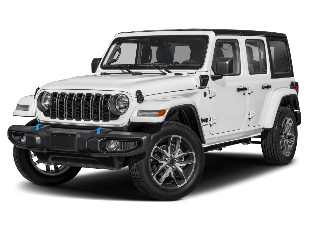 2024 Jeep Wrangler 4xe Willys 4xe Sport Utility 4D in Gray — front three-quarter view