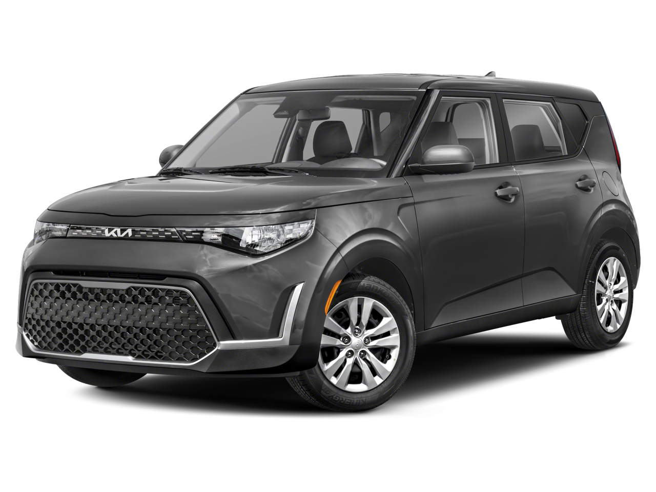 2024 Kia Soul LX Wagon 4D in Gray — front three-quarter view