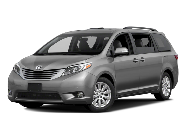 2017 Toyota Sienna Limited Minivan 4D in Silver — front three-quarter view