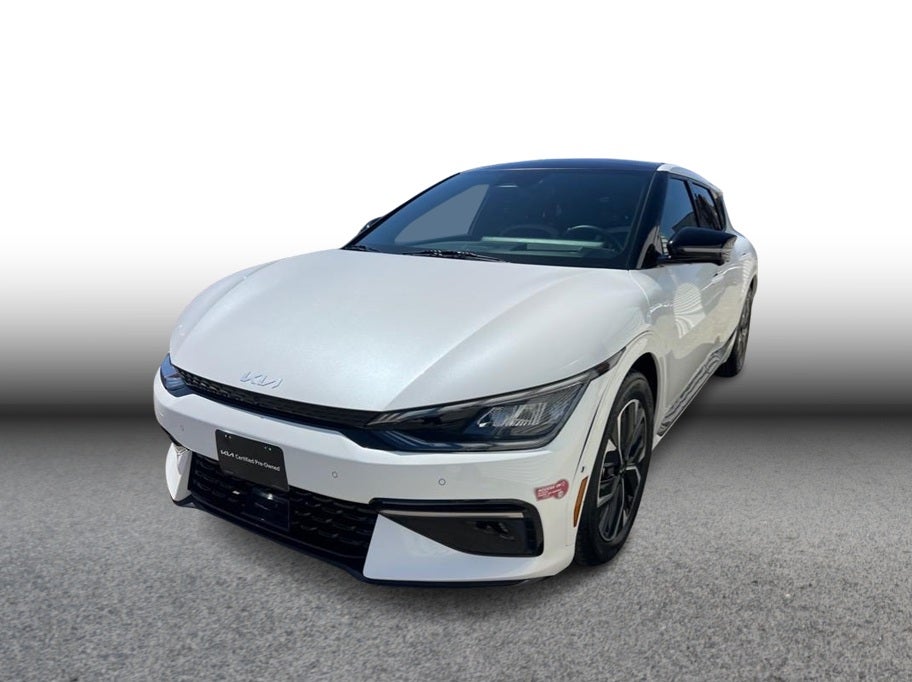 2024 Kia EV6 GT-Line Sport Utility 4D in White — front three-quarter view