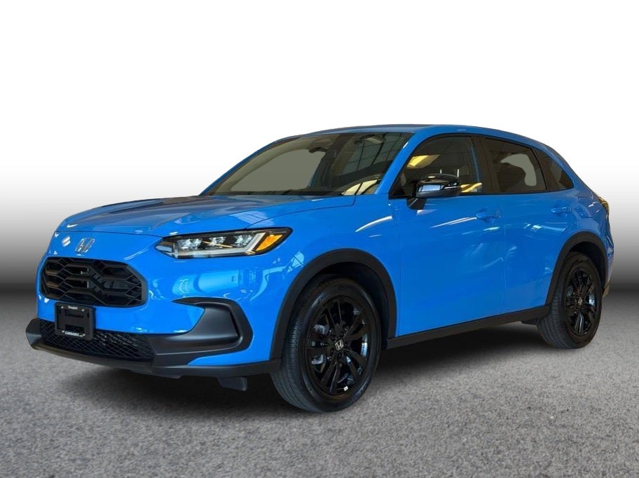 2026 Honda HR-V Sport SUV 4D in Blue — front three-quarter view