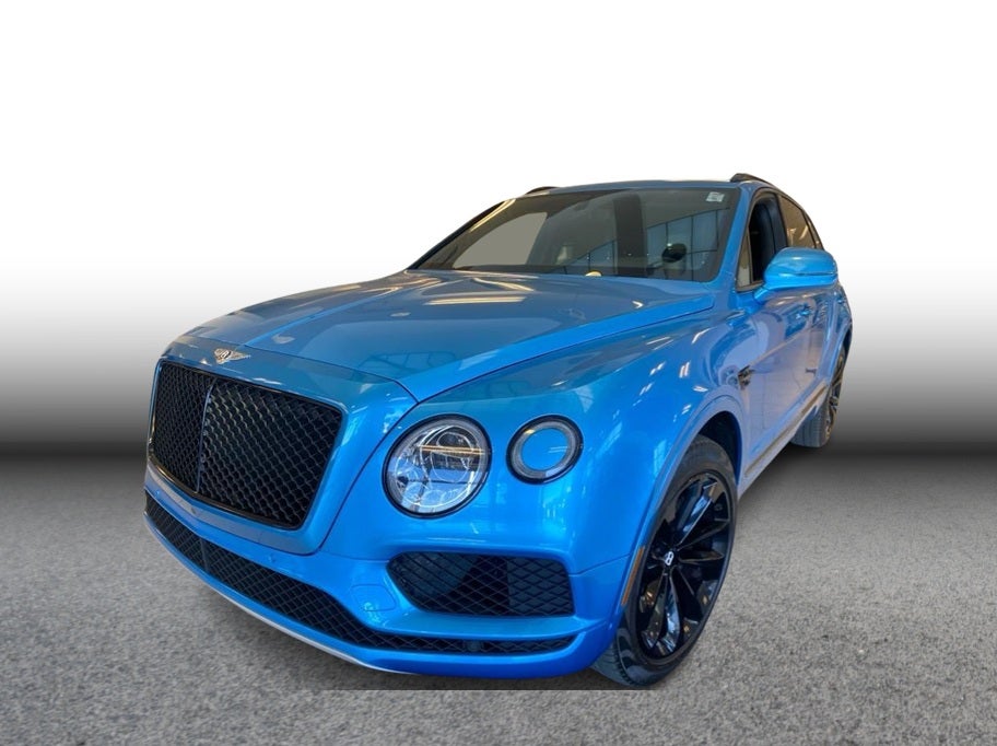 2020 Bentley Bentayga V8 Sport Utility 4D in Blue — front three-quarter view