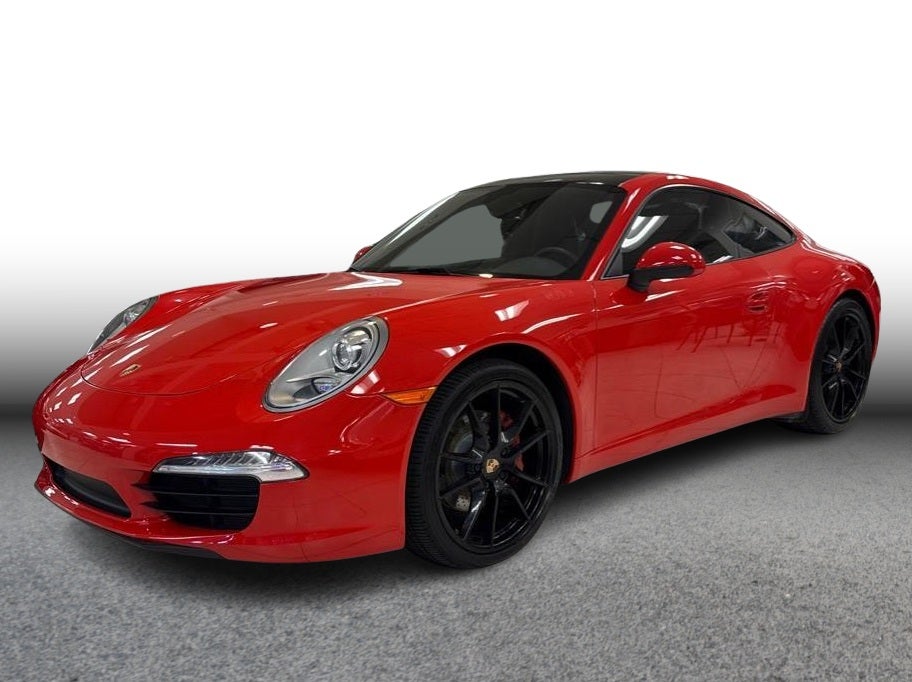 2015 Porsche 911 Carrera Coupe 2D in Red — front three-quarter view