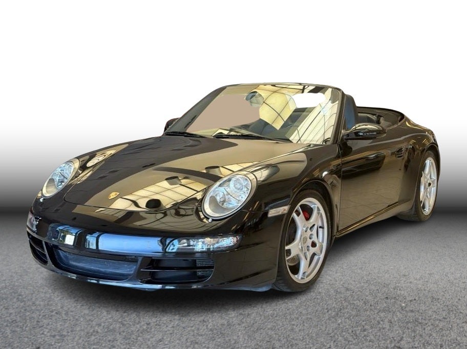 2005 Porsche 911 Carrera S Cabriolet 2D in Black — front three-quarter view