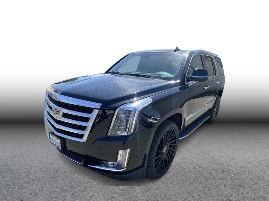 2018 Cadillac Escalade Luxury Sport Utility 4D in Black — front three-quarter view