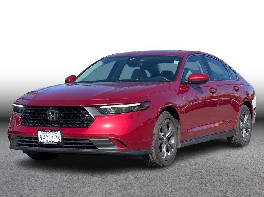 2023 Honda Accord EX Sedan 4D in Red — front three-quarter view