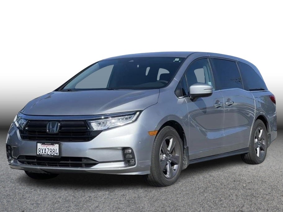 2022 Honda Odyssey EX Minivan 4D in Gray — front three-quarter view