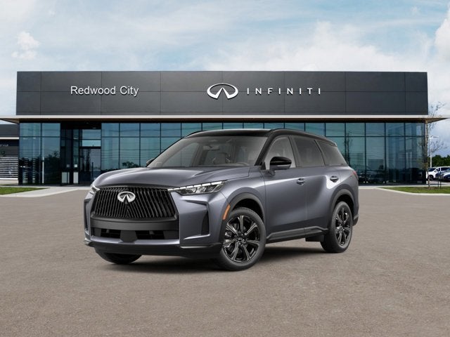 2027 INFINITI QX60 Autograph Technology Package in Moonbow Blue — front three-quarter view