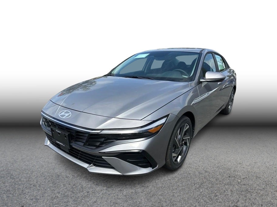 2025 Hyundai Elantra HEV Limited in Fluid Metal — front three-quarter view